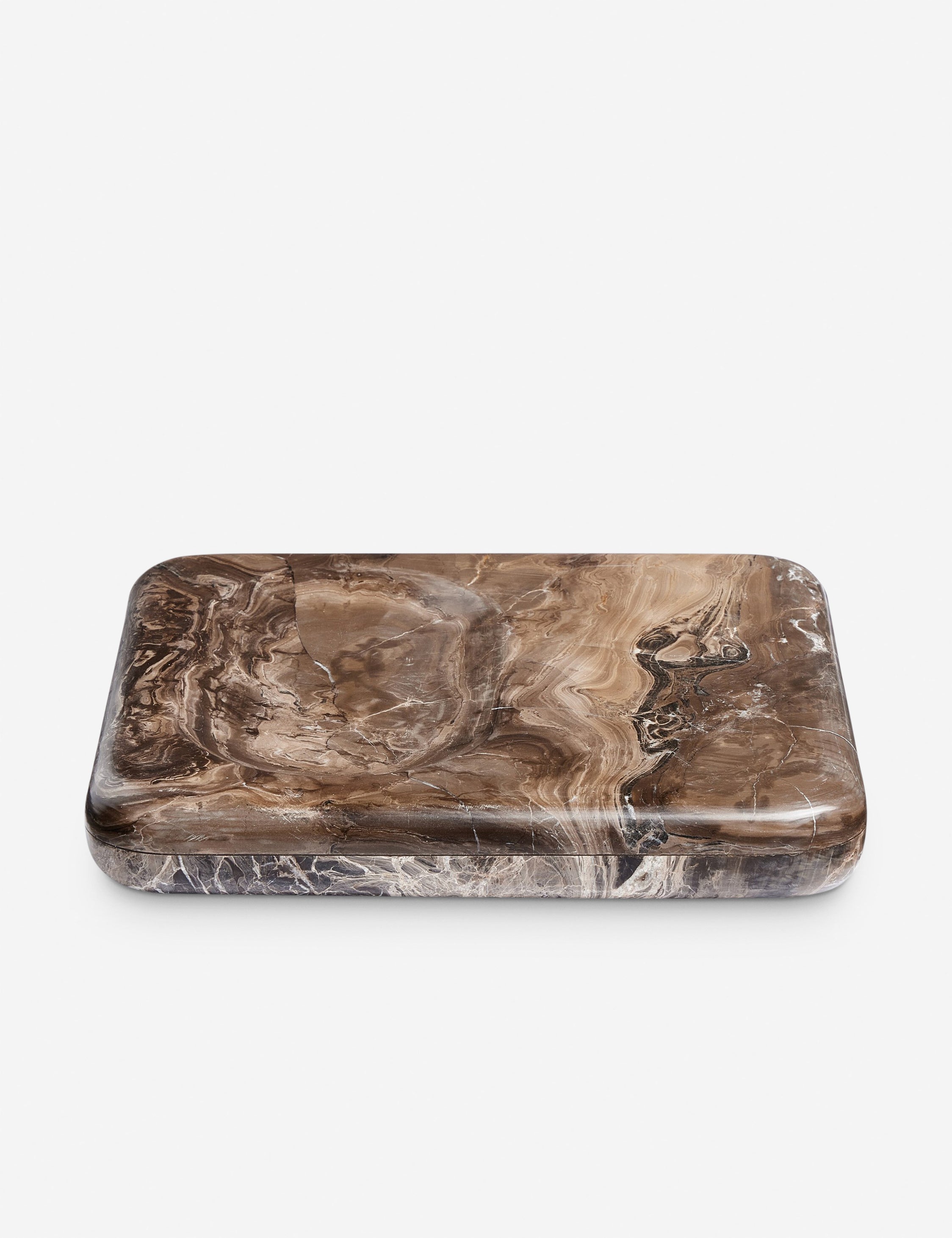 Natural Marble Stone Catchall - Brown - Image 2