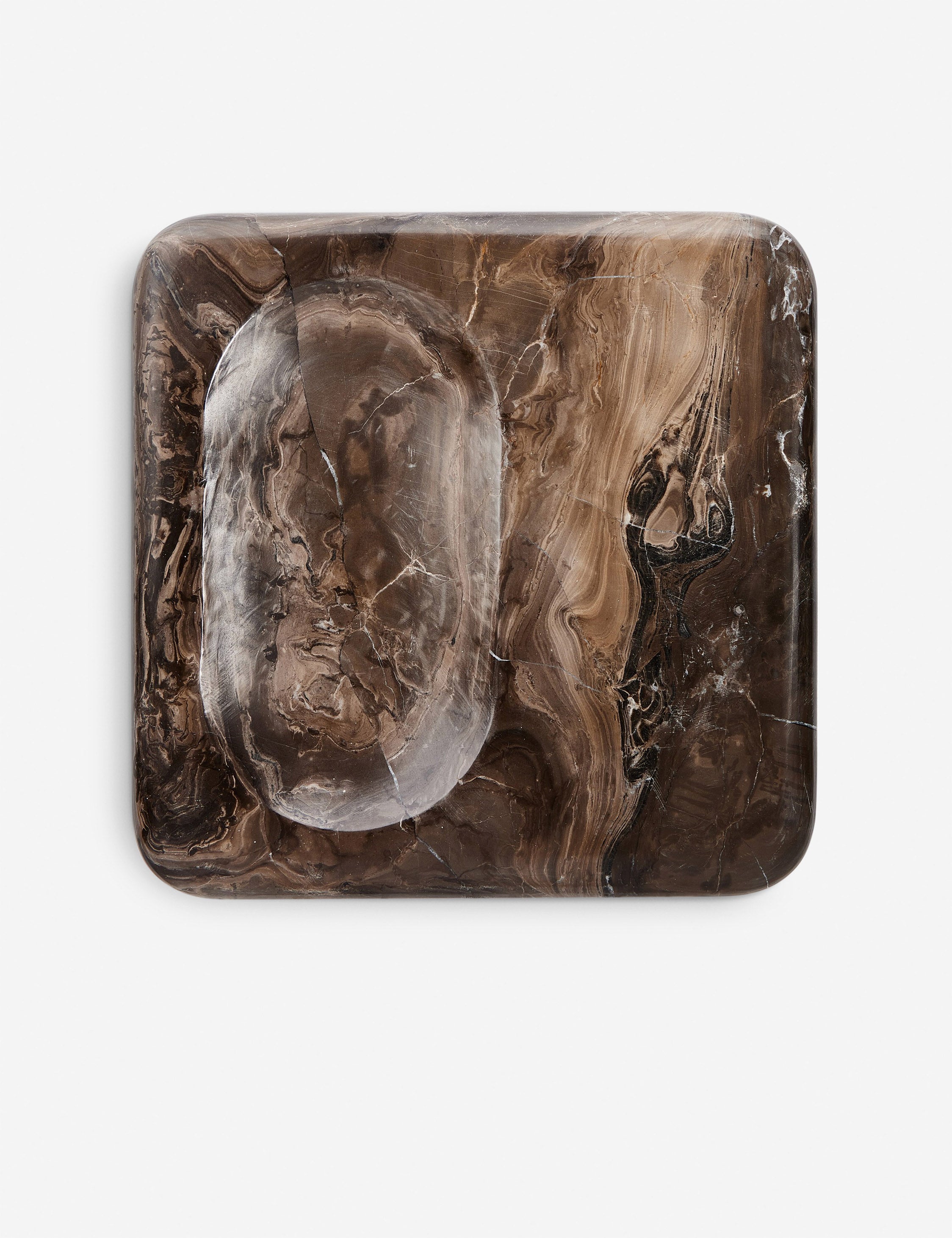 Natural Marble Stone Catchall - Brown - Image 4