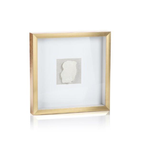 Gold Framed Crystal Cluster Wall Art