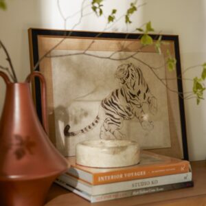 Vintage Natural Marble Catchall - Black