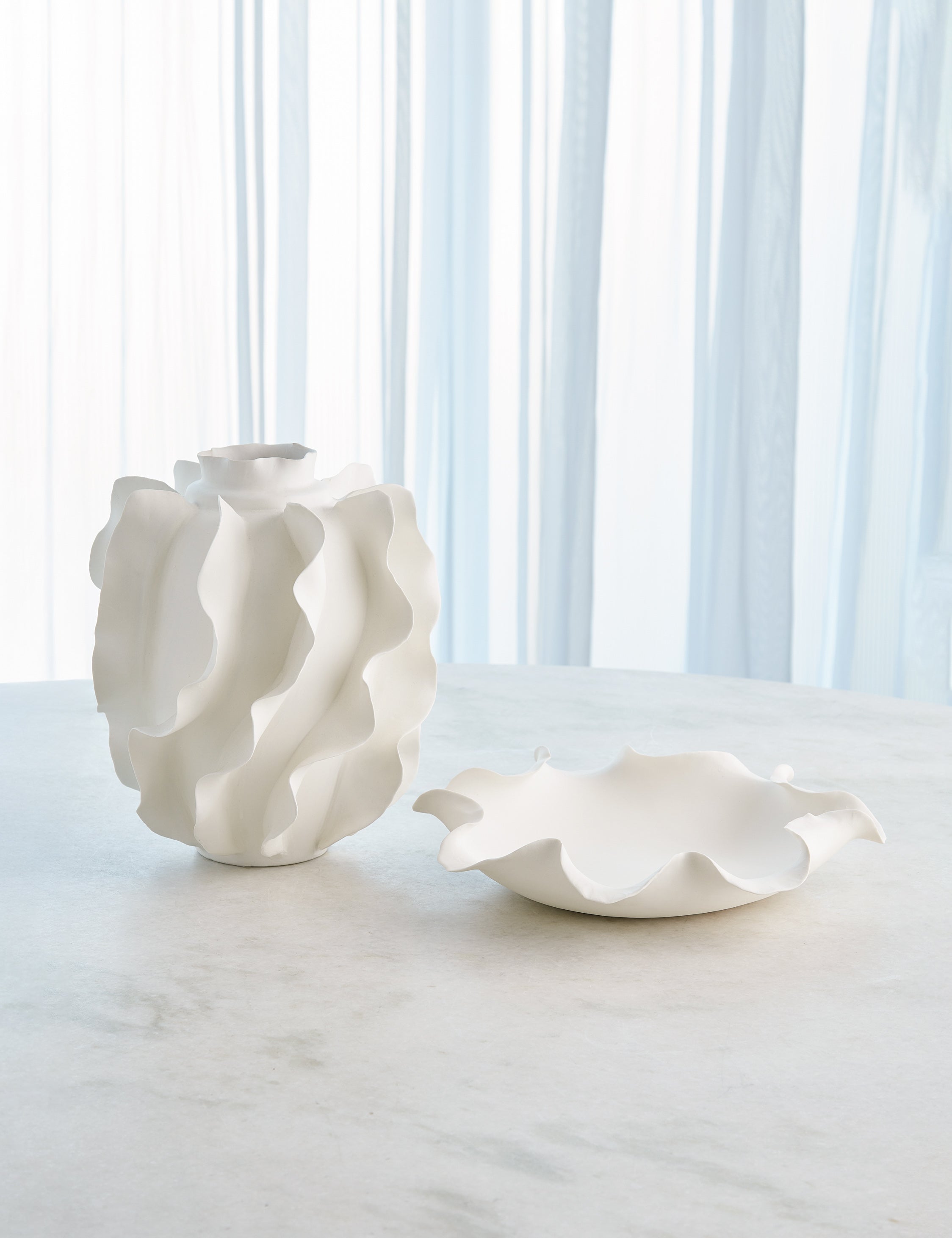 Decorative Matte White Catchall - White - Image 5