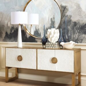 Decorative Matte White Catchall - White
