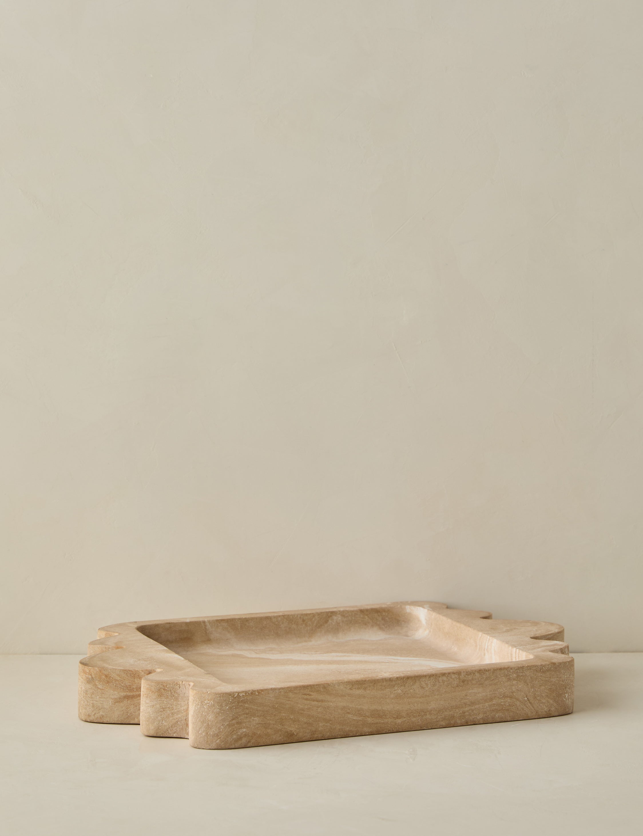 Modern Travertine Resin Tray - Travertine - Image 5