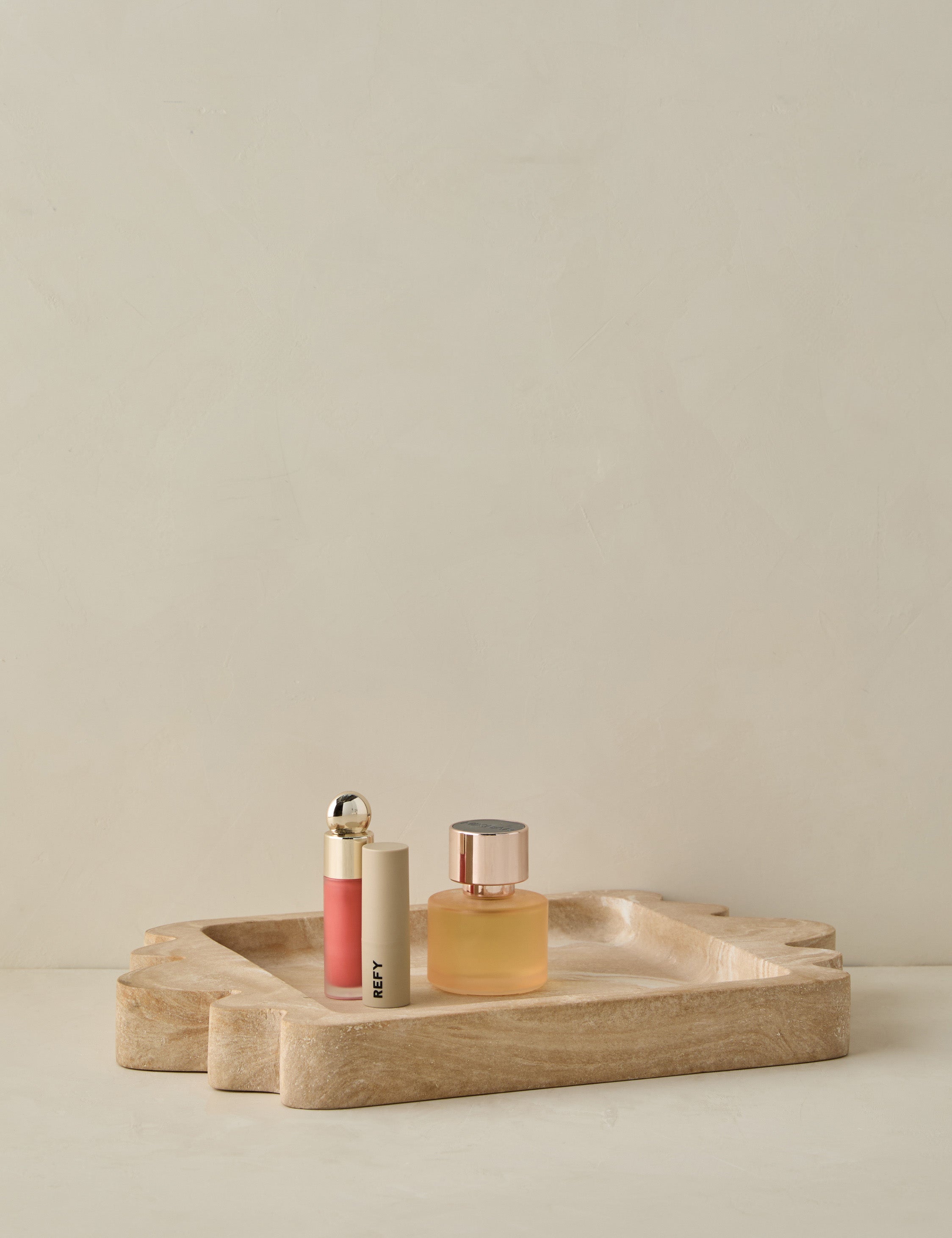 Modern Travertine Resin Tray - Travertine - Image 2