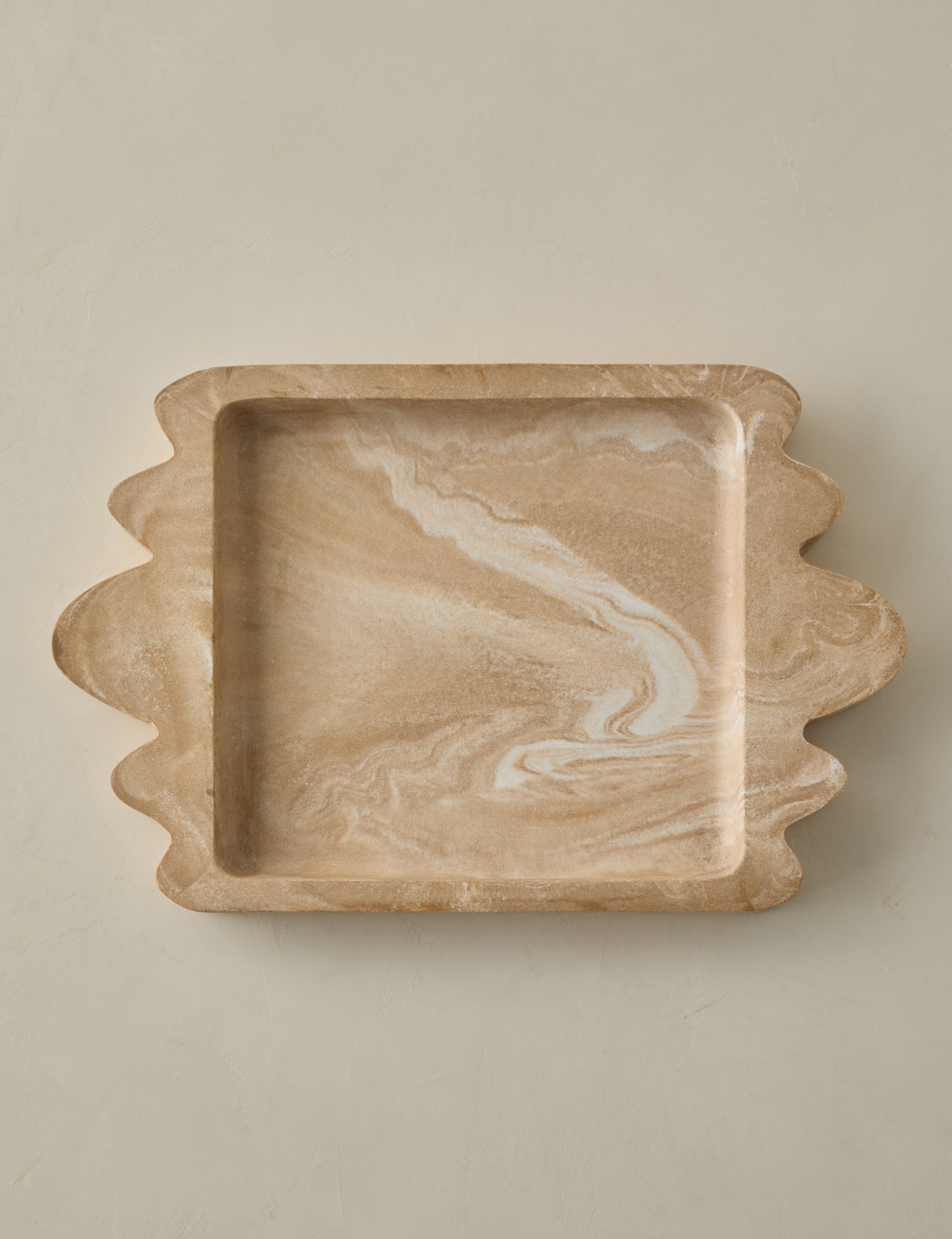 Modern Travertine Resin Tray - Travertine - Image 6