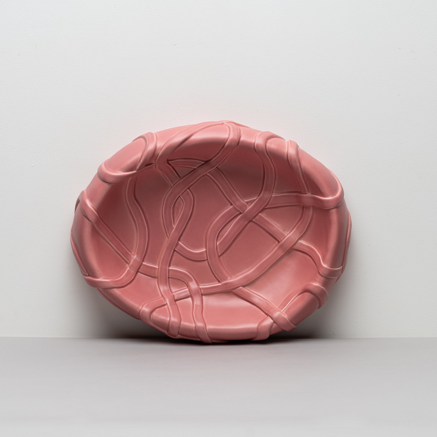 Nostalgia Rose Centerpiece Plate - Draped Edge Design