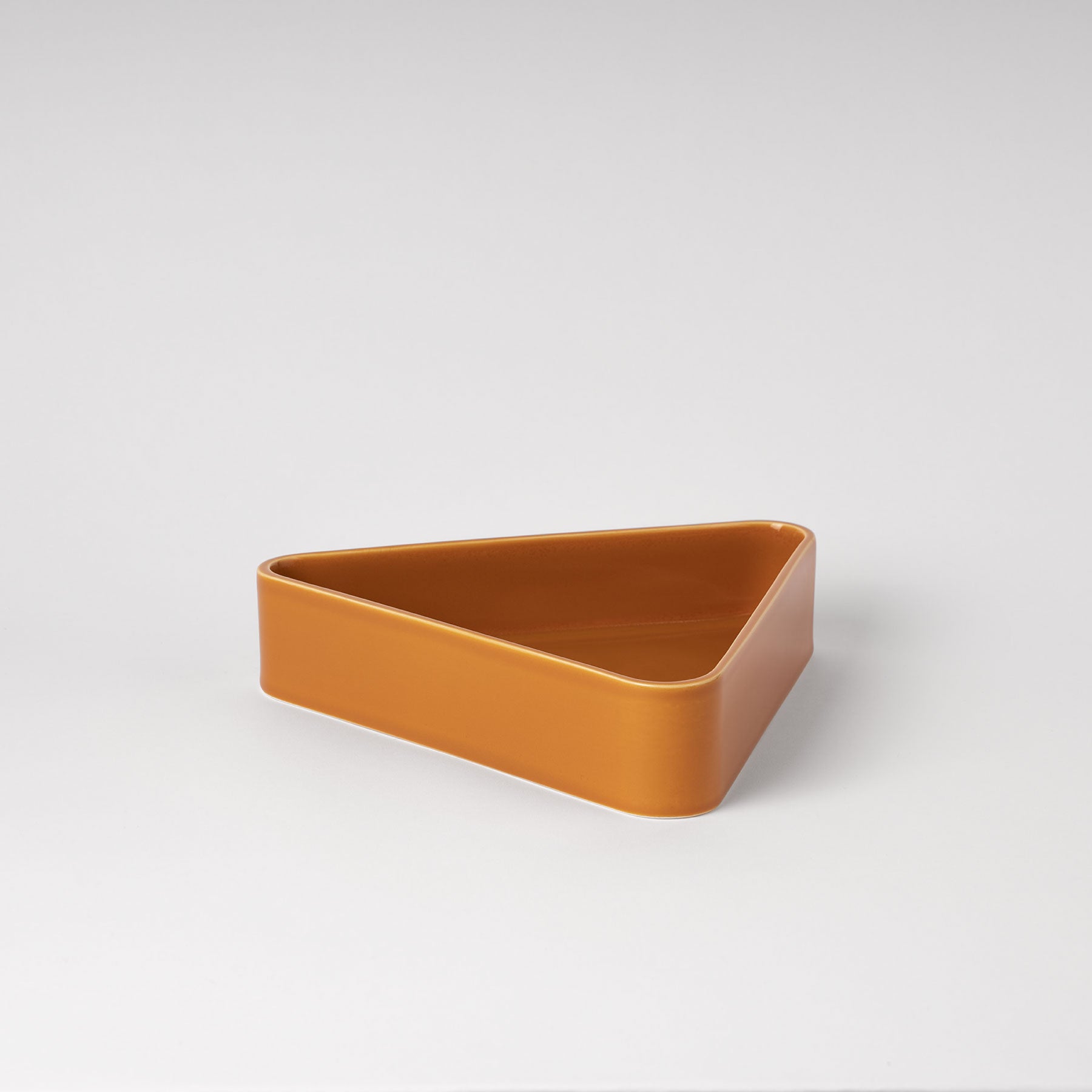 Umami Yellow Geometric Bowl - Low-Profile Triangle Silhouette