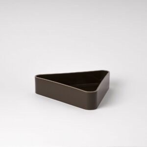 Wetland Green Fruit Tray - Sculpted Rounded Triangle