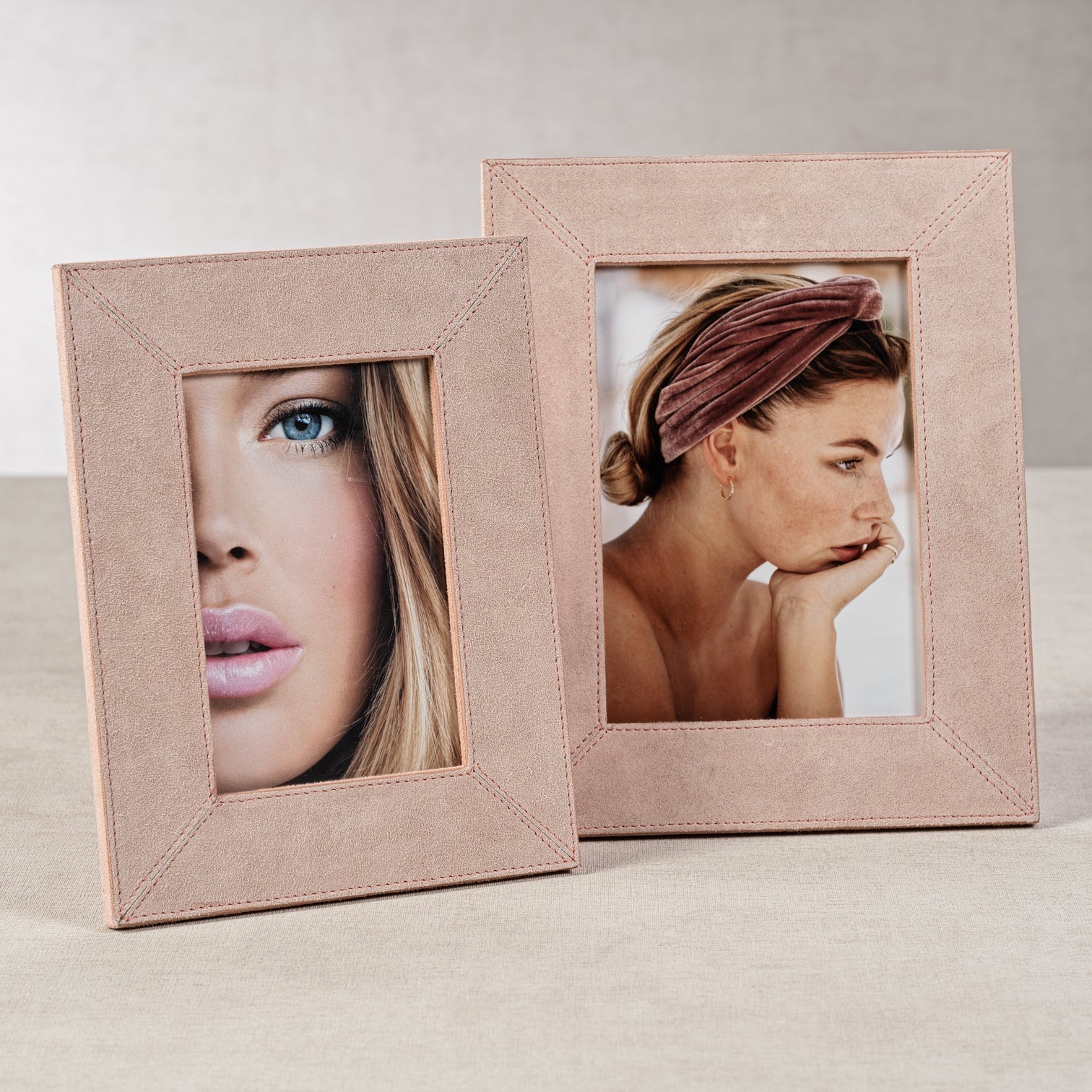 Amalfi Blush Suede Photo Frame - Image 2