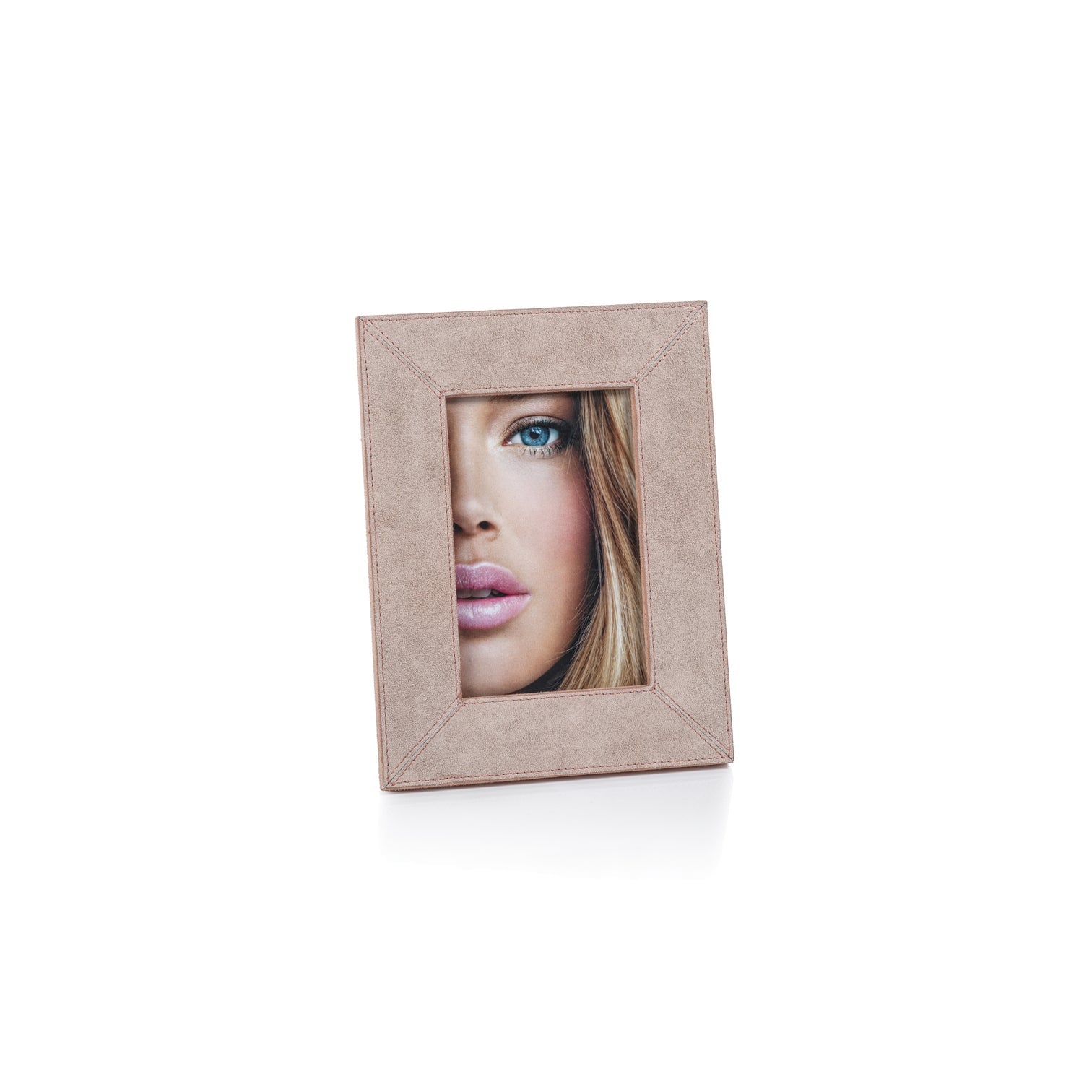 Amalfi Blush Suede Photo Frame
